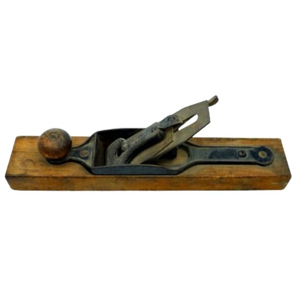 ANTIQUE Wood Planer Stanley Rule & Level Co. No. 27 Transitional Plane~SIGNED - Picture 5 of 5